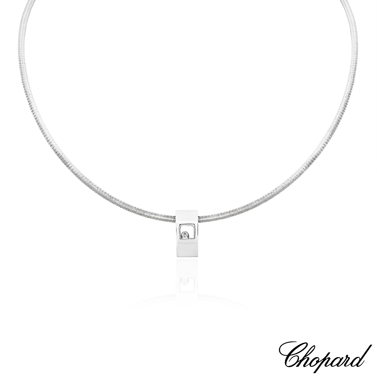 Chopard White Gold Happy Diamonds Pendant 79/3035-20 Chopard White Gold Happy Diamonds Pendant 79/3035-20